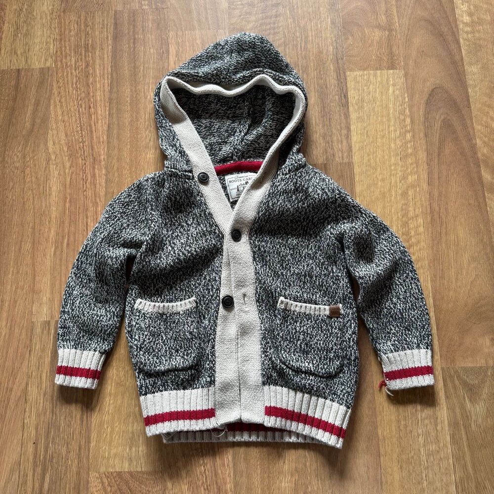 Genuine ROOTS CABIN button up kids sweater